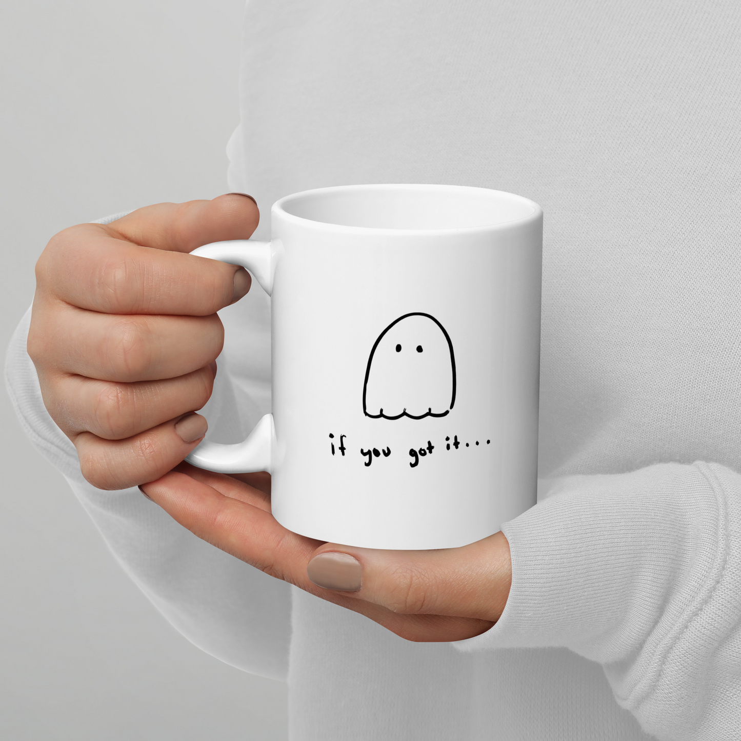 Attrape le fantôme ! - Mug Halloween Céramique | Atelier MNP