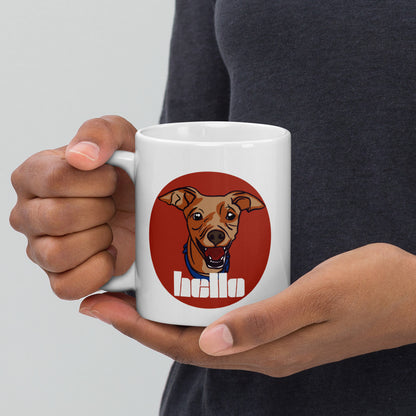 Mug Chien Hello - Mug Personnalisé Chien Mignon  - Atelier MNP