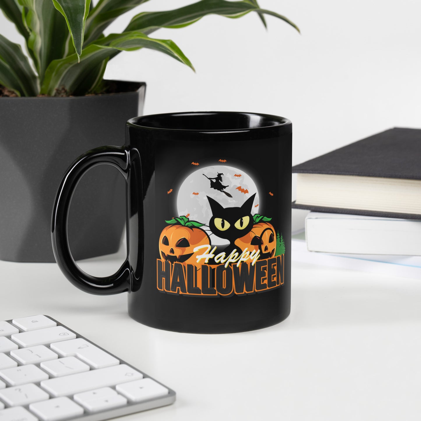 Mug Halloween Chat Noir - Tasse Céramique Mystérieuse 11oz/15oz