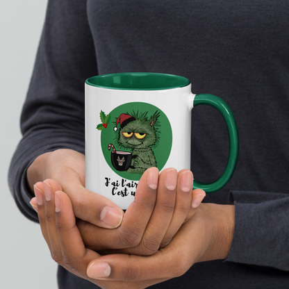 Mug Humour Grincheux – “J’ai l’air aimable ? C’est une erreur.” – Cadeau Noël Original