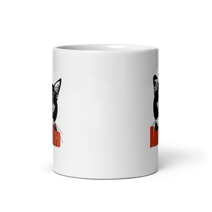 Mug Chat Noir Hello - Mug Personnalisé Premium Atelier MNP