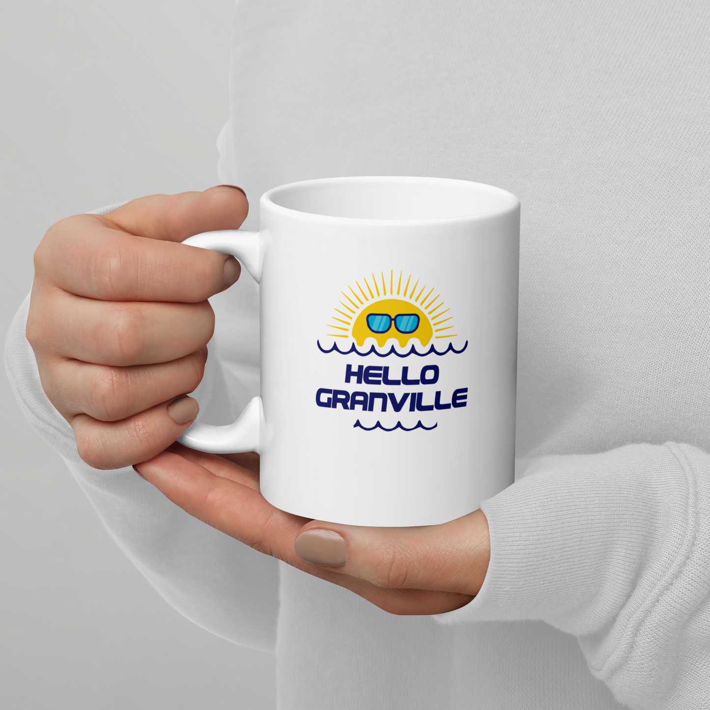 Mug Hello Granville 11oz - Souvenir Normandie Joyeux | Atelier MNP